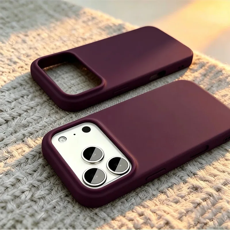 Liquid Silicone Magnetic Phone Case - เคสโทรศัพท์แม่เหล็กซิลิโคนเหลวสุดหรูสำหรับ iPhone 18 Pro Max 17