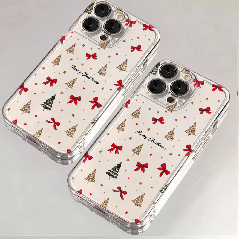 เคสโทรศัพท์กันกระแทกใสลายโบว์ส - Clear Shockproof Bumper Case บทวิจารณ์และราคา