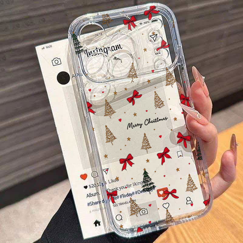 เคสโทรศัพท์กันกระแทกใสลายโบว์ส - Clear Shockproof Bumper Case บทวิจารณ์และราคา